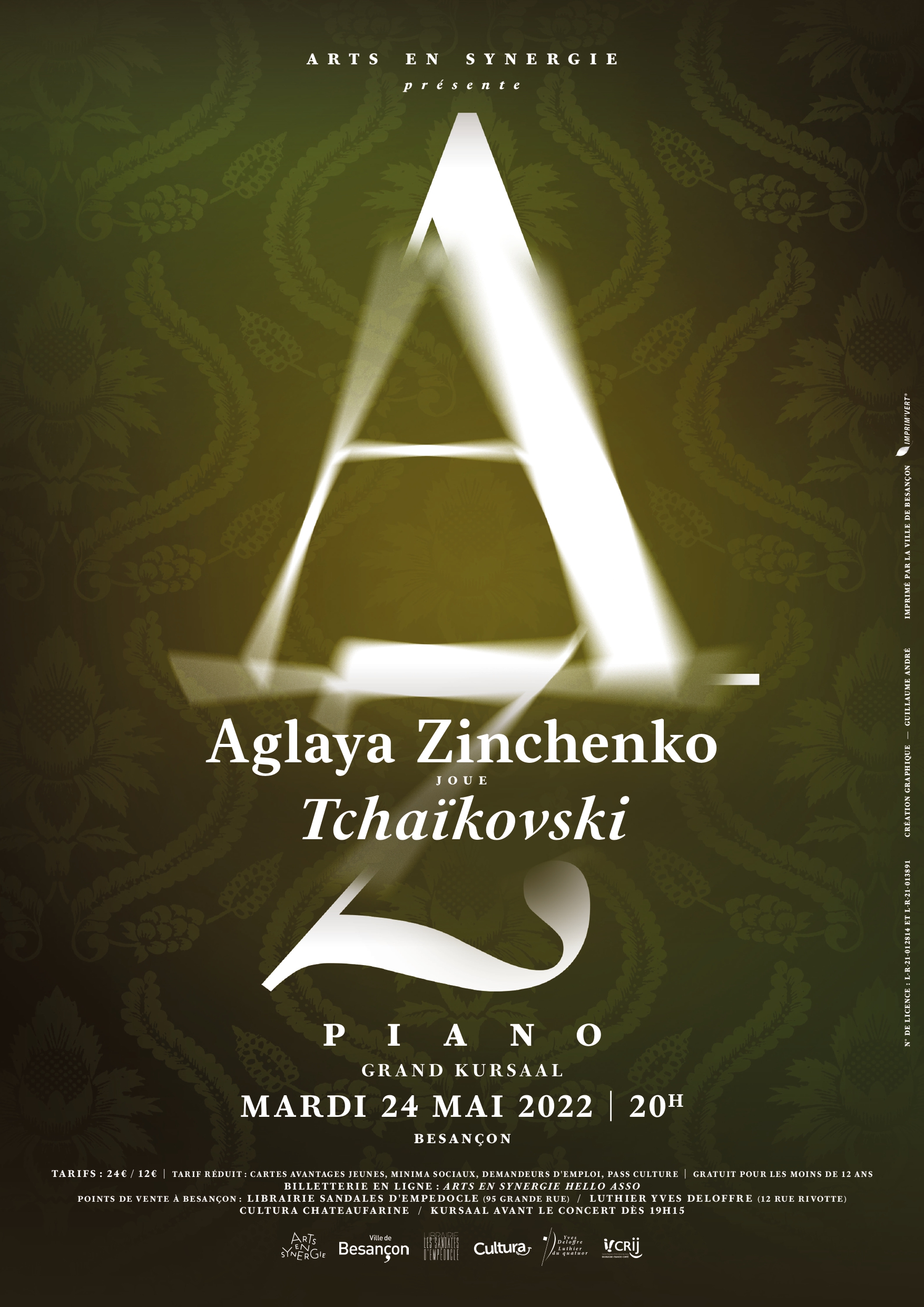Aglaya Zinchenko joue Tchaïkovski le 24 mai 2022