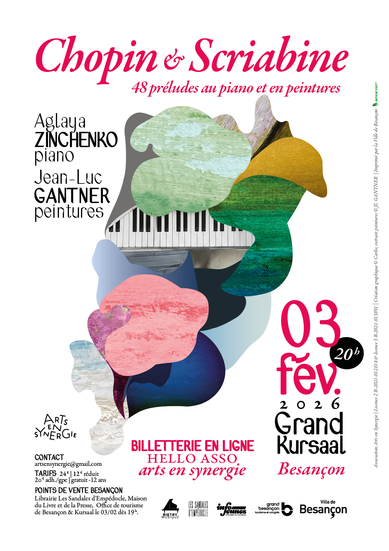 CHOPIN ET SCRIABINE le 3 Février 2026 à 20h au Grand Kursaal de Besançon